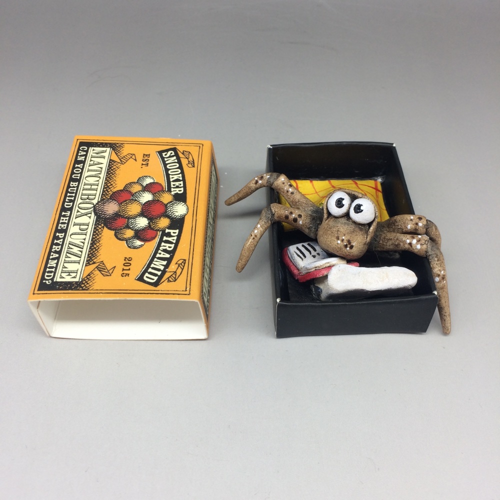 Spider in a Matchbox Sculpture - Snooker Pyramid Puzzle