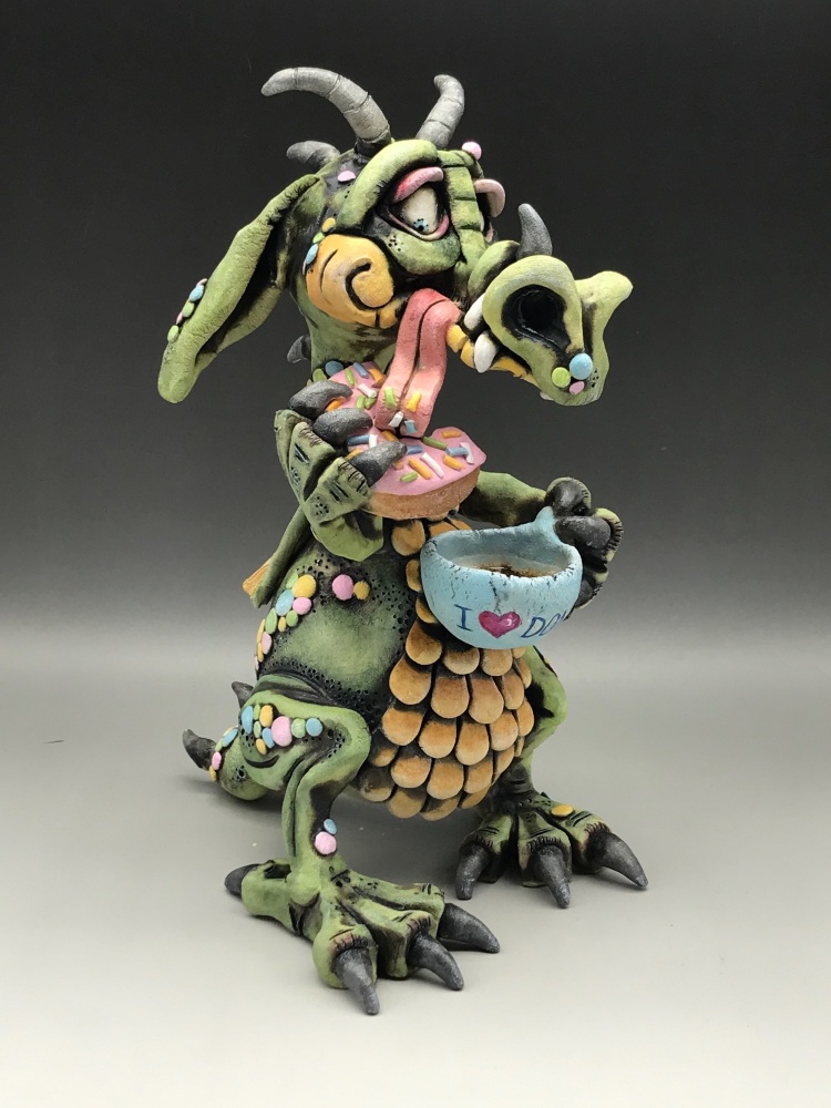 'Duncan Donuts' Dragon  Sculpture
