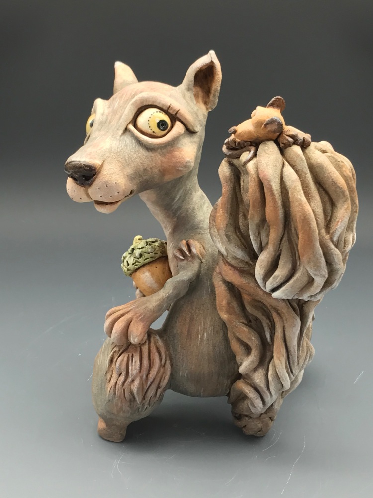 Sandy the Squirrel Sculpture