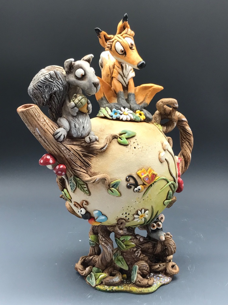 Forest Friends Ceramic Tea Pot