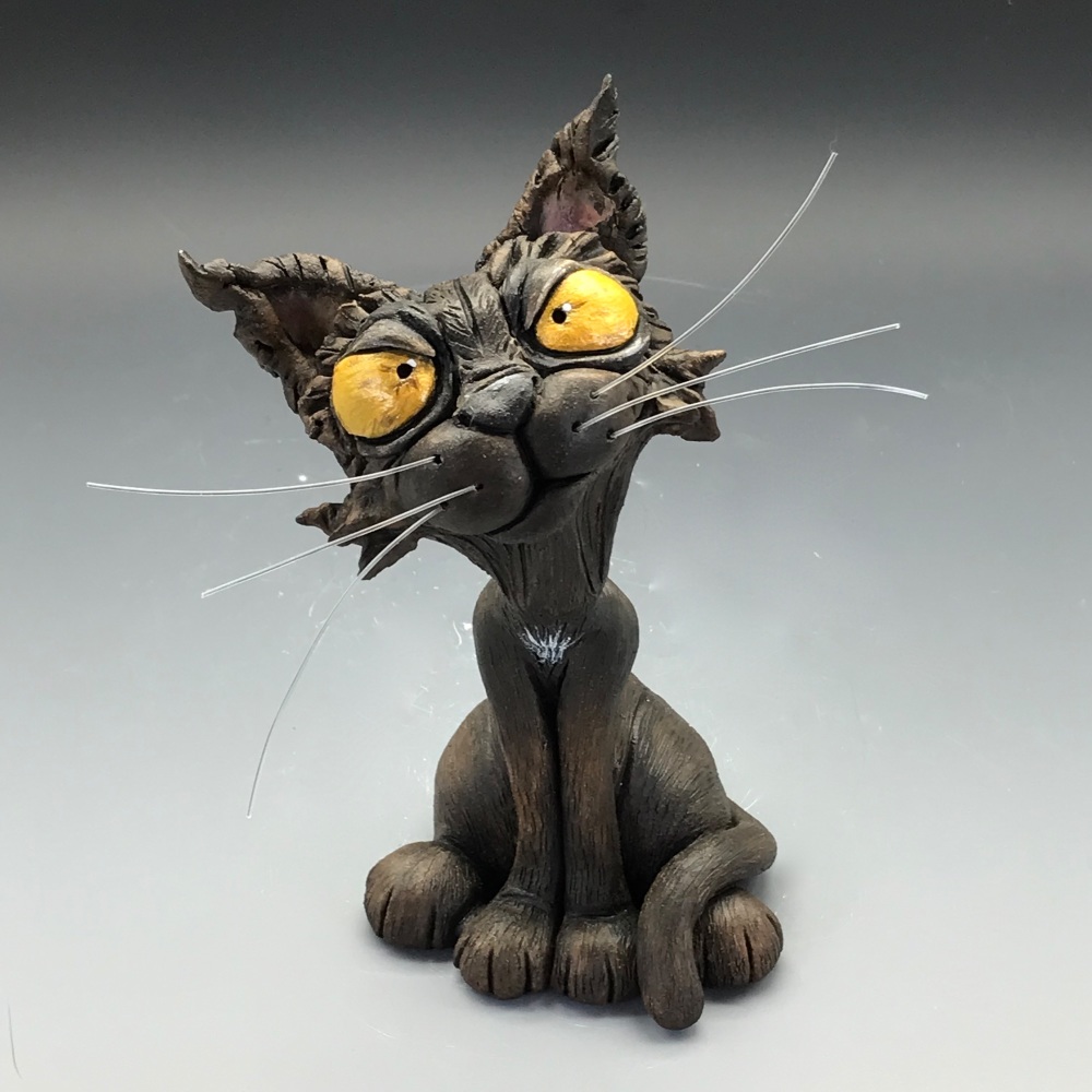 Bella - Cat Sculpture, ceramic