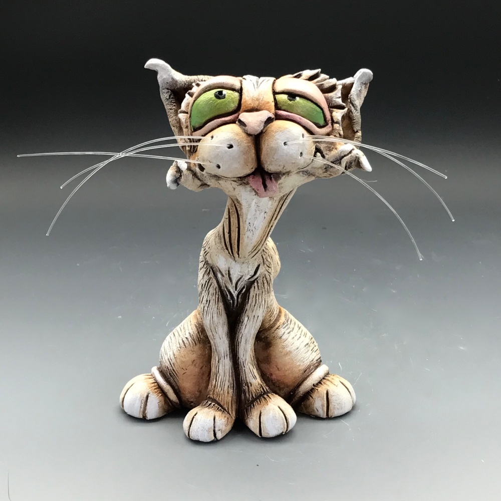 Daisy - Cat Sculpture, ceramic