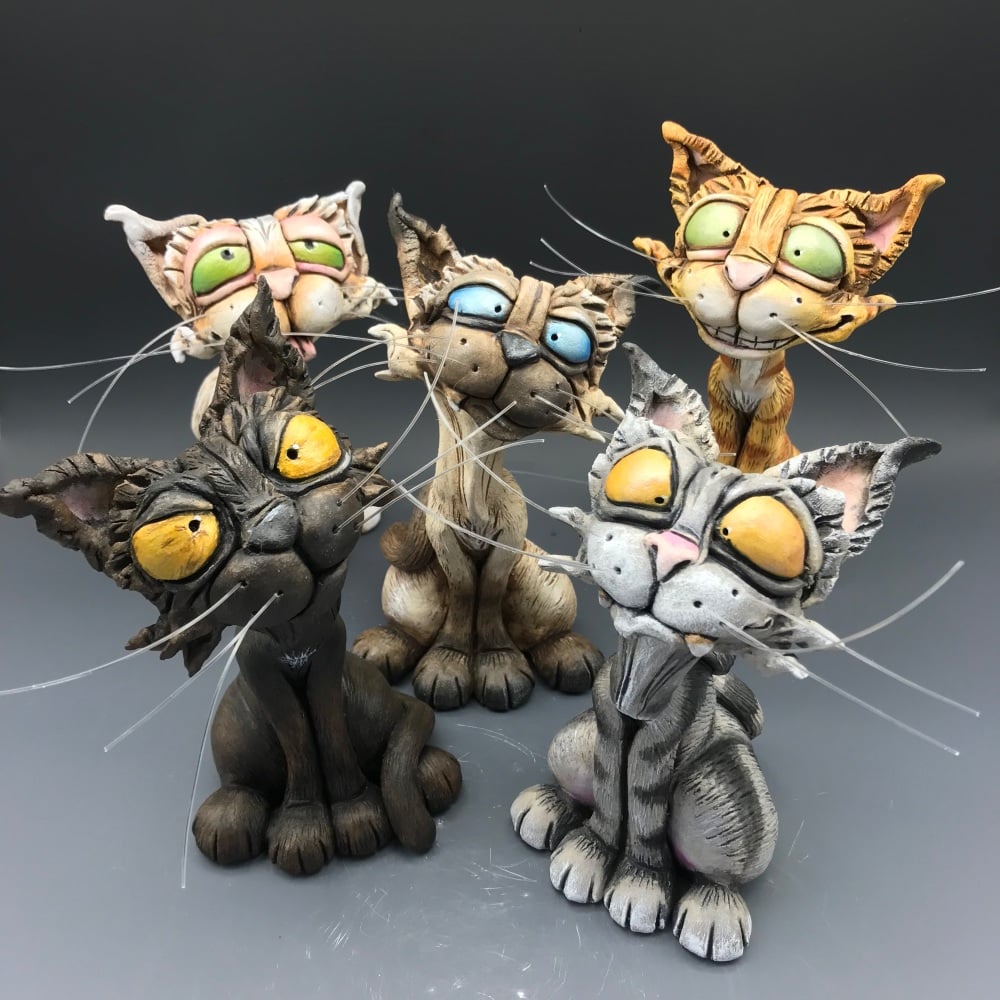 Commissioned Cat Sculpture, ceramic