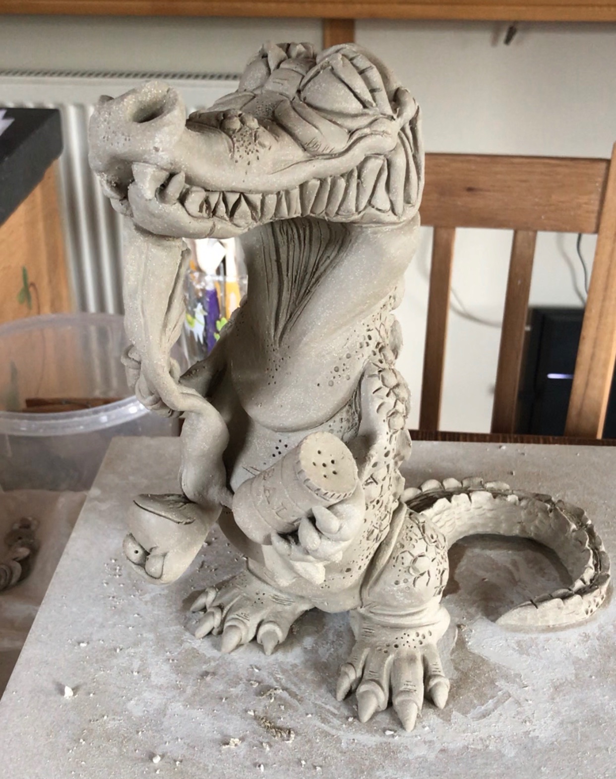 Crocodile Sculpture Ceramic