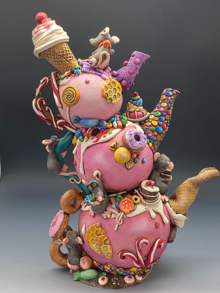 Sweet Treats Ceramic Tea pot