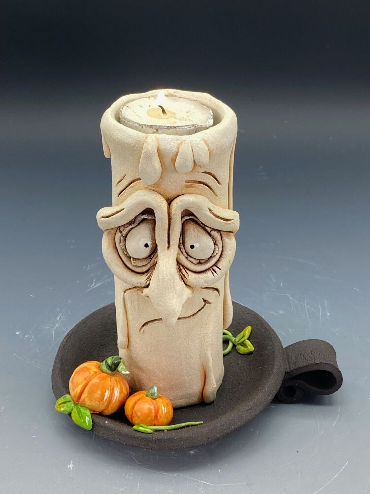 Halloween Grumpy Candle Tea Light Holder, 'Nosferatu'