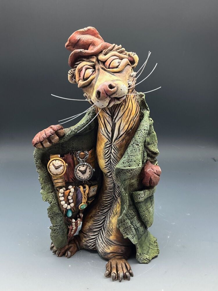 Fagin, Ferret Sculpture
