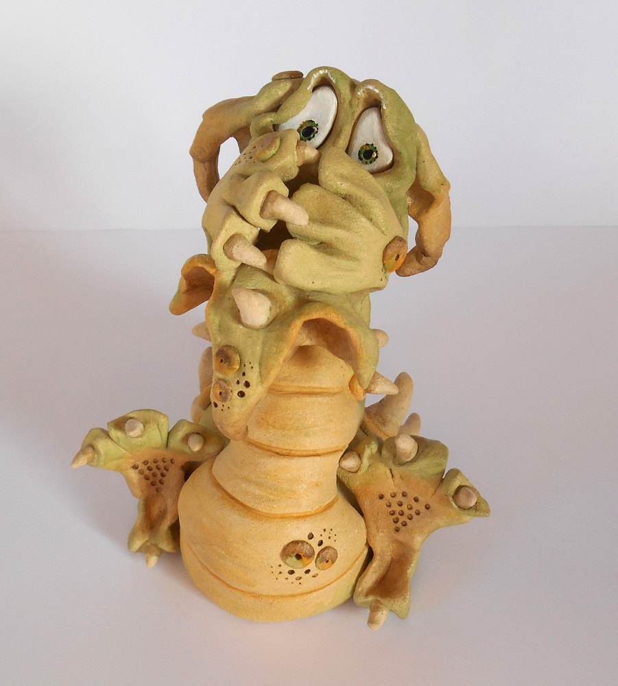 Gilbert Dragon - Ceramic Sculpture