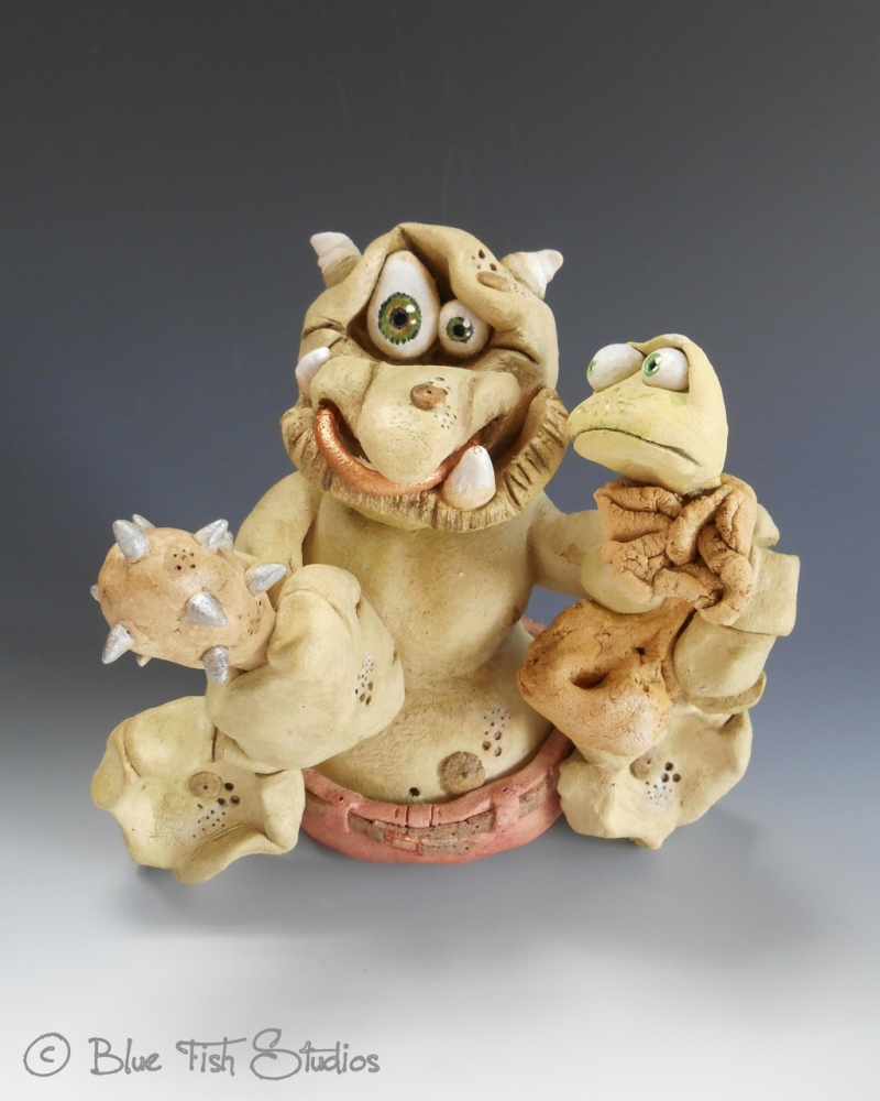 Klaus the Troll - Ceramic Sculpture