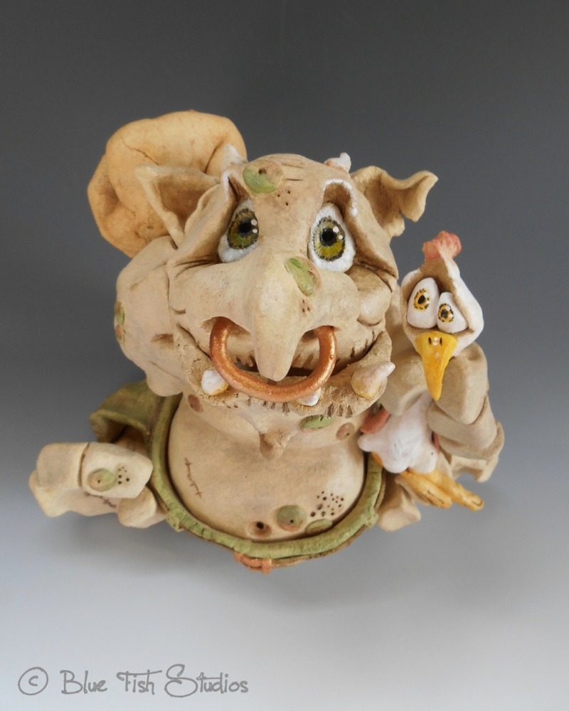 Walther the Troll - Ceramic Sculpture