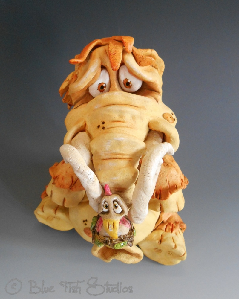 Mabel the Mammoth - Ceramic Sculpture