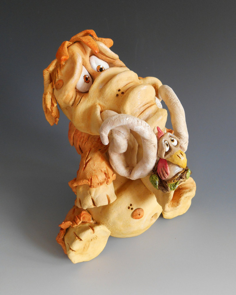 Mabel the Mammoth - Ceramic Sculpture