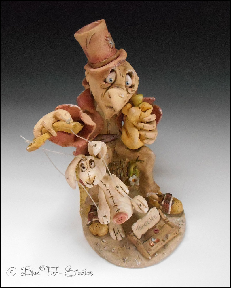 The Puppeteer - ceramic sculpture
