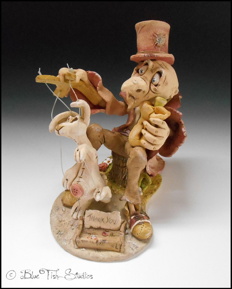 The Puppeteer - ceramic sculpture