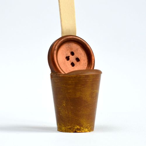 Hot Chocolate Spoon with Chocolate Button