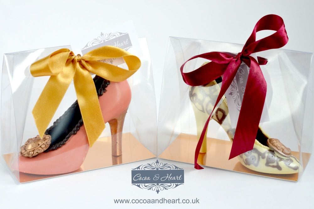 Edible Chocolate Stiletto Shoe Made In Uk By Cocoa Heart Chocolate Stiletto Shoe