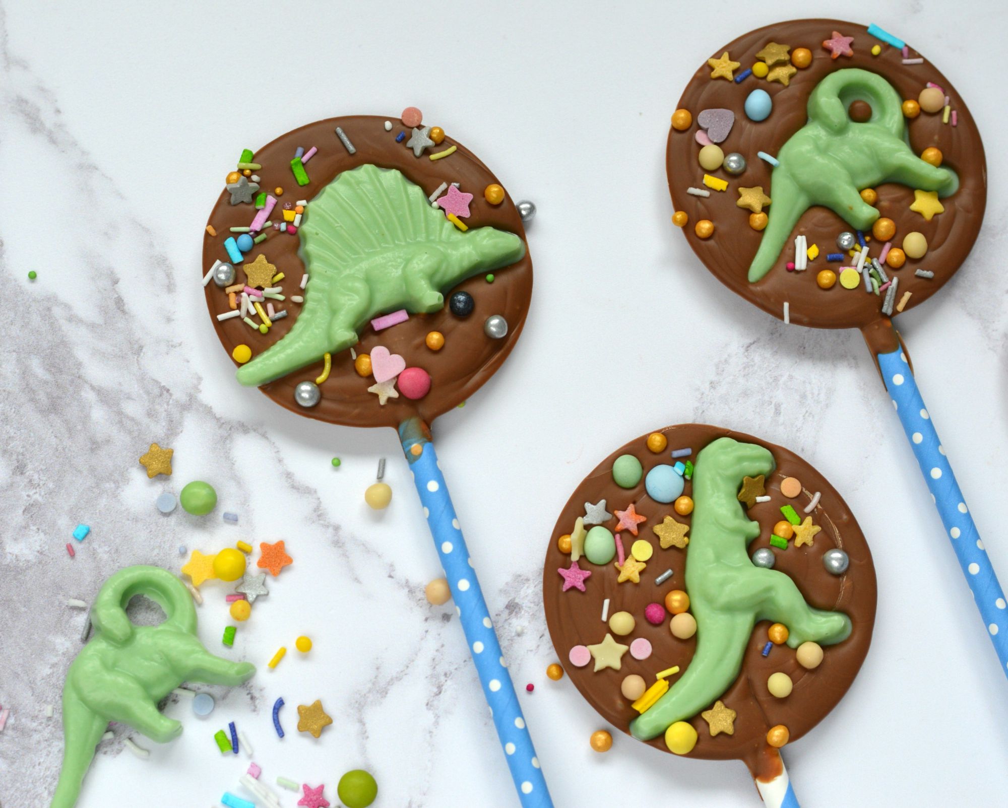 Dinosaurs Chocolate Lollipops