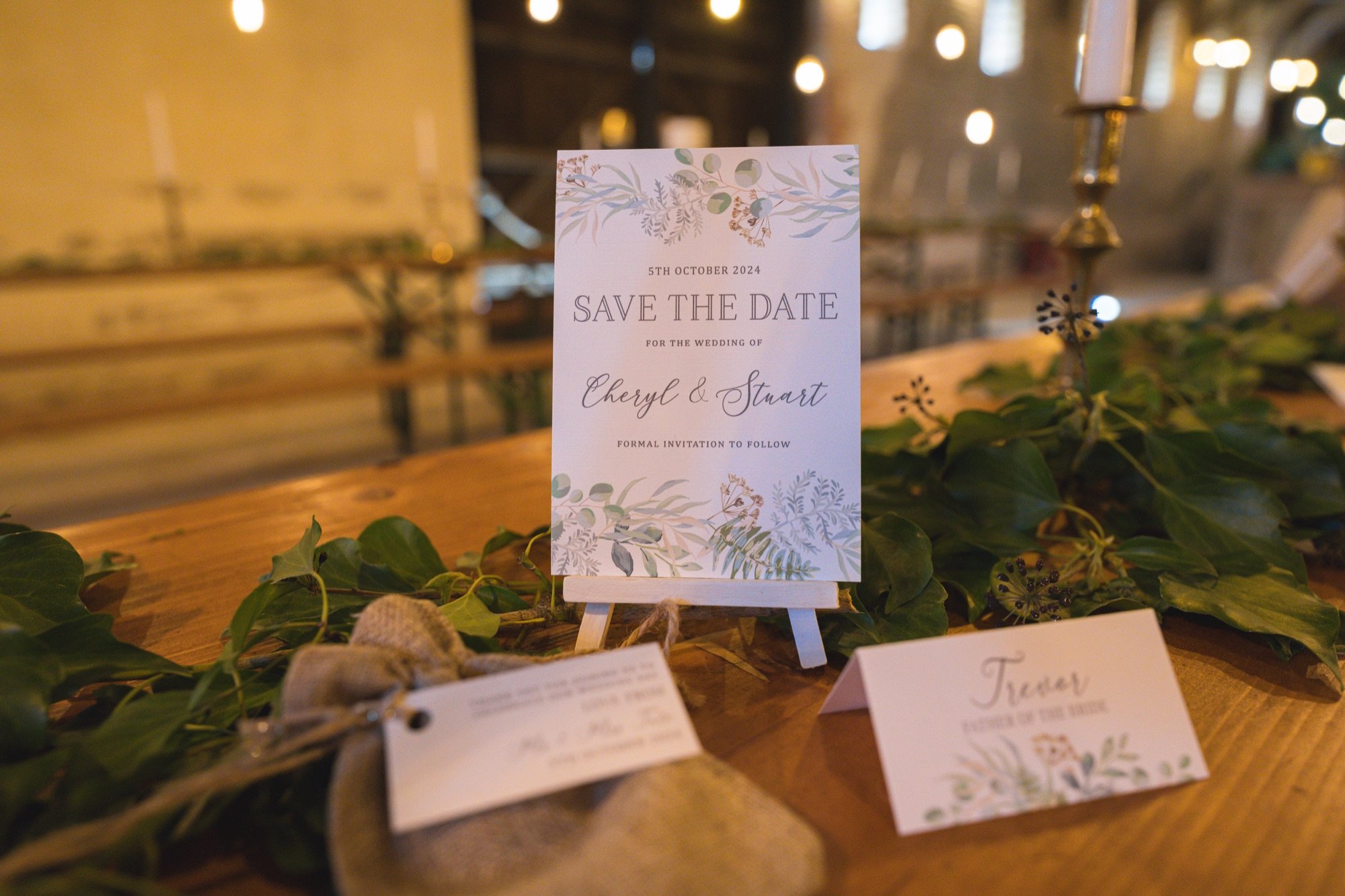 Save The Date Card Place Card