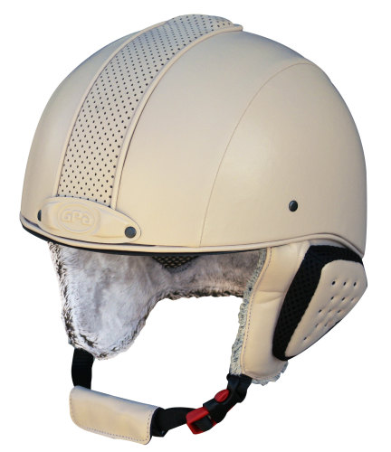 GPA Legend Synthetic Leather Ski Helmet - Beige £320.00 (Exc VAT) or £384.0