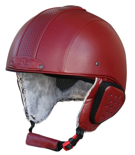GPA Legend Synthetic Leather Ski Helmet - Burgandy £320.00 (Exc VAT) or £38