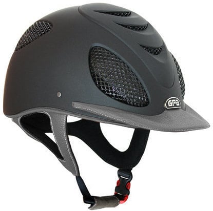 GPA Speed' Air 2X Leather Riding Helmet - Grey/Grey Leather (£415.83 Exc VA