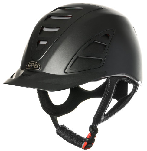 GPA Speed Air 4S REDLINE Collection Riding Helmet - Black/Grey (£375.00 Exc