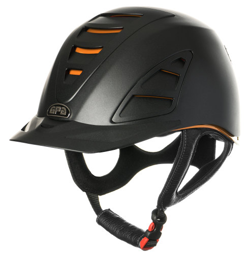 GPA Speed Air 4S REDLINE Collection Riding Helmet - Black/Orange (£375.00 E