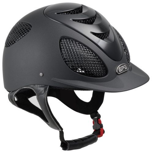 GPA Speed Air Evolution 2X Riding Helmet - Black/Polished Black Vent (£350.