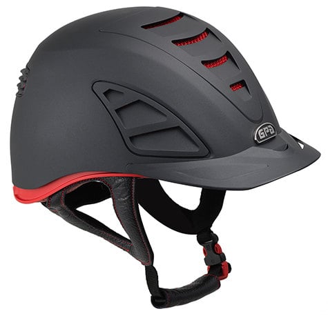 GPA Speed Air 4S REDLINE Collection Riding Helmet - Black/Red (£375.00 Exc 