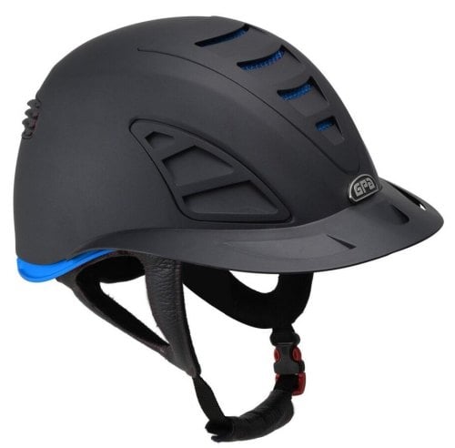 GPA Speed Air First Lady 4S REDLINE Collection Riding Helmet - Black/Blue (