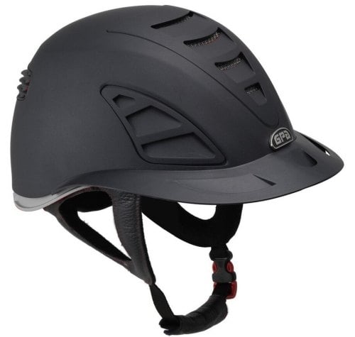 GPA Speed Air First Lady 4S REDLINE Collection Riding Helmet - Black/Grey (