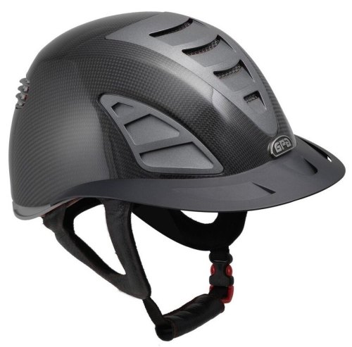 GPA First Lady Carbon 4S REDLINE Collection Riding Helmet - Shiny Carbon/Gr