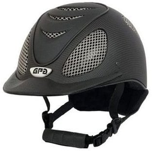 GPA Speed' Air Matt Carbon Prestige Riding Helmet - Grey Leather