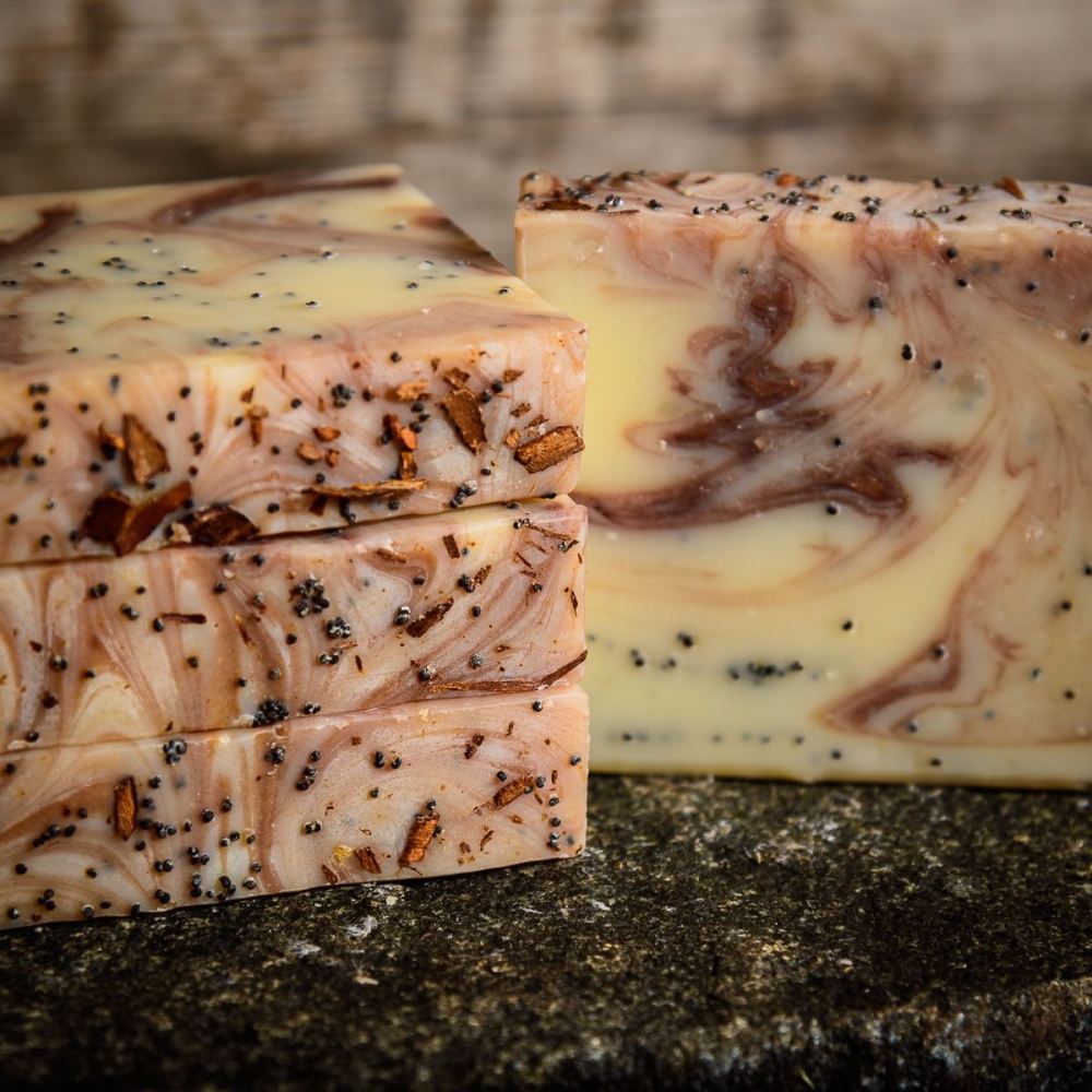 Cinnamon fig handmade soap