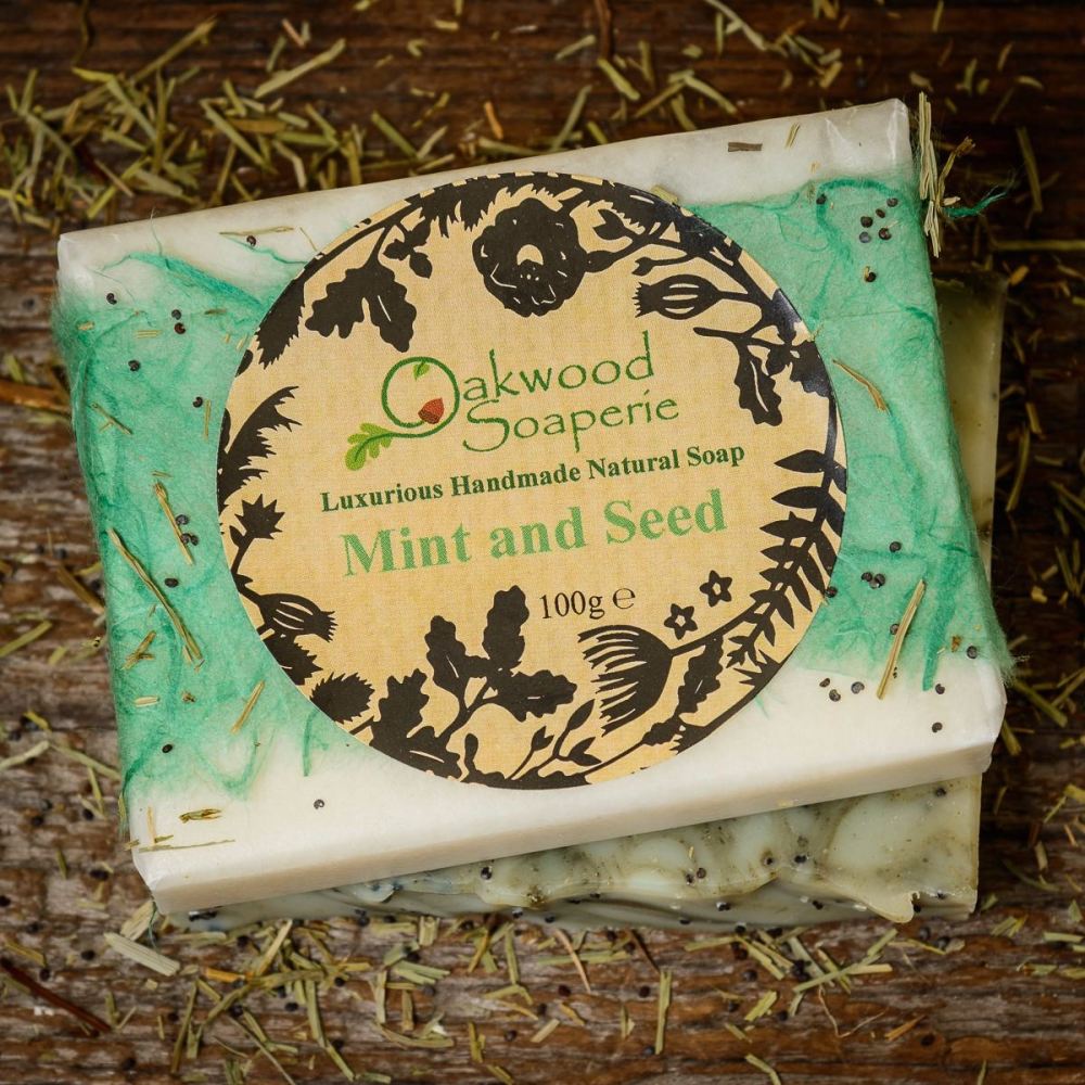 Mint & Seed soap with Peppermint & Rosemary oils