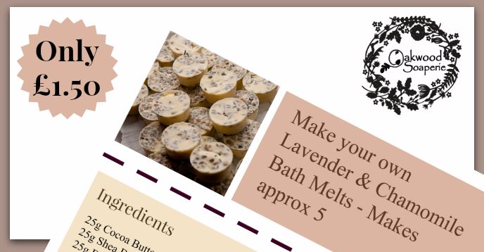 Make Your Own Lavender & Chamomile Bath Melts (PDF Download)