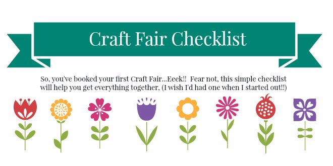Craft Fair Checklist