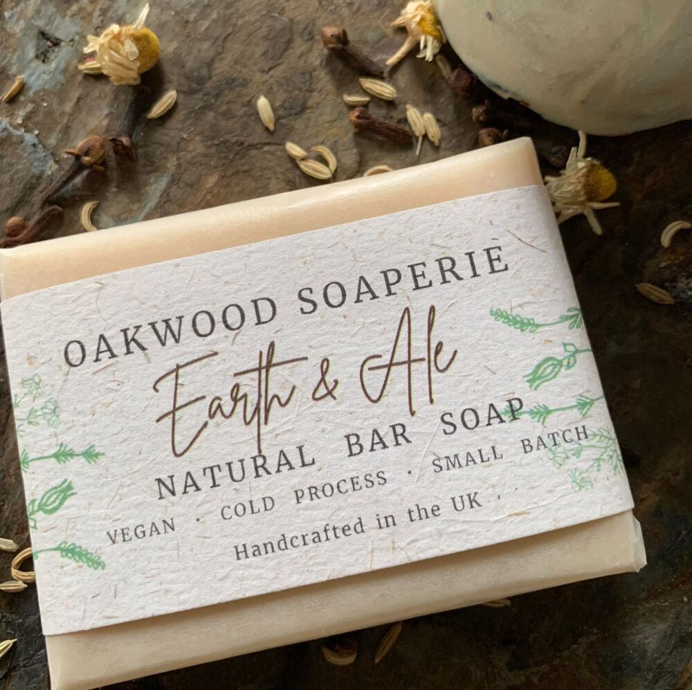 Earth & Ale soap with Patchouli oil and Real Ale.