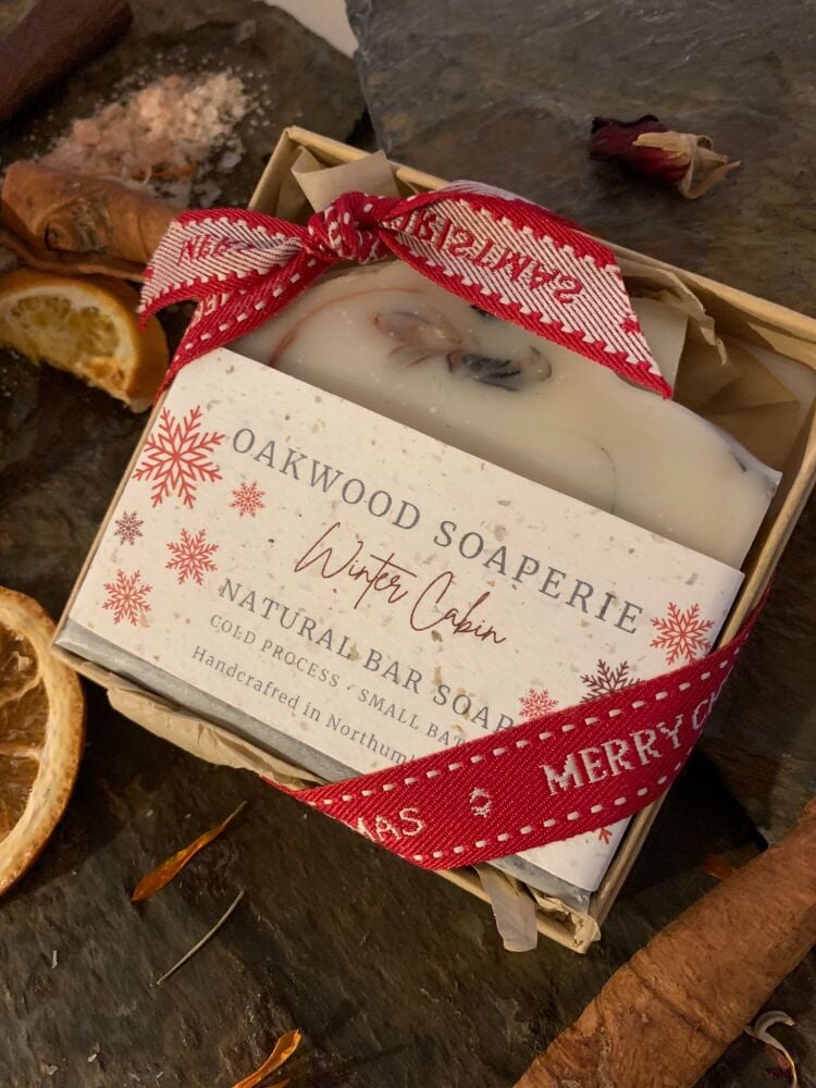 Boxed Winter Cabin Handmade Soap WERE £8.50, NOW £7.50