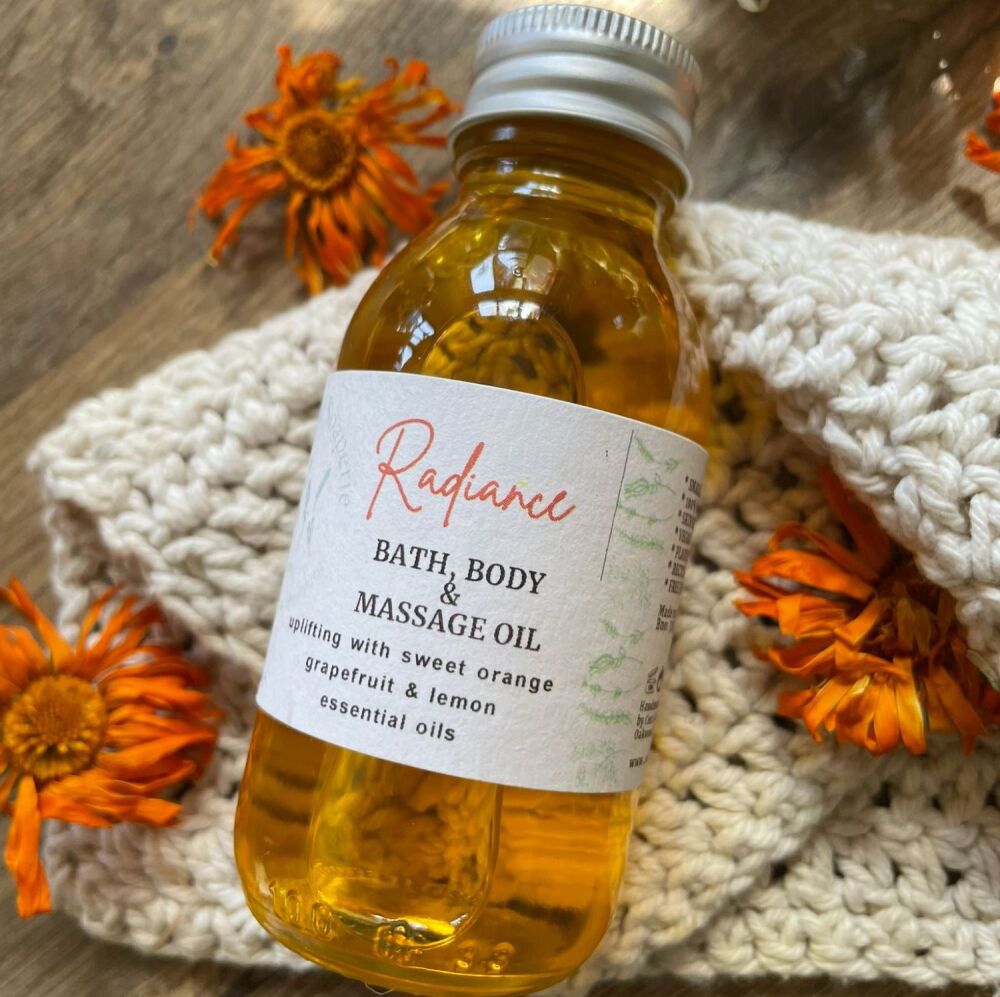 Radiance Bath & Body Oil with cheering citrus essential oils