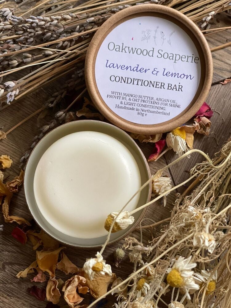 Lavender & Lemon Solid Conditioner Bar - Light