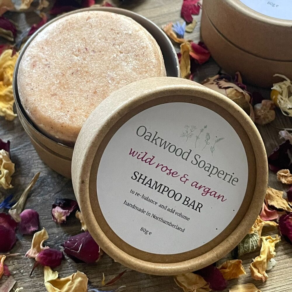 Wild Rose & Argan Softening Shampoo Bar