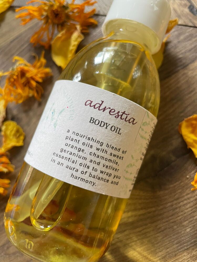 Adrestia Body Oil with balancing and harmonising essential oils