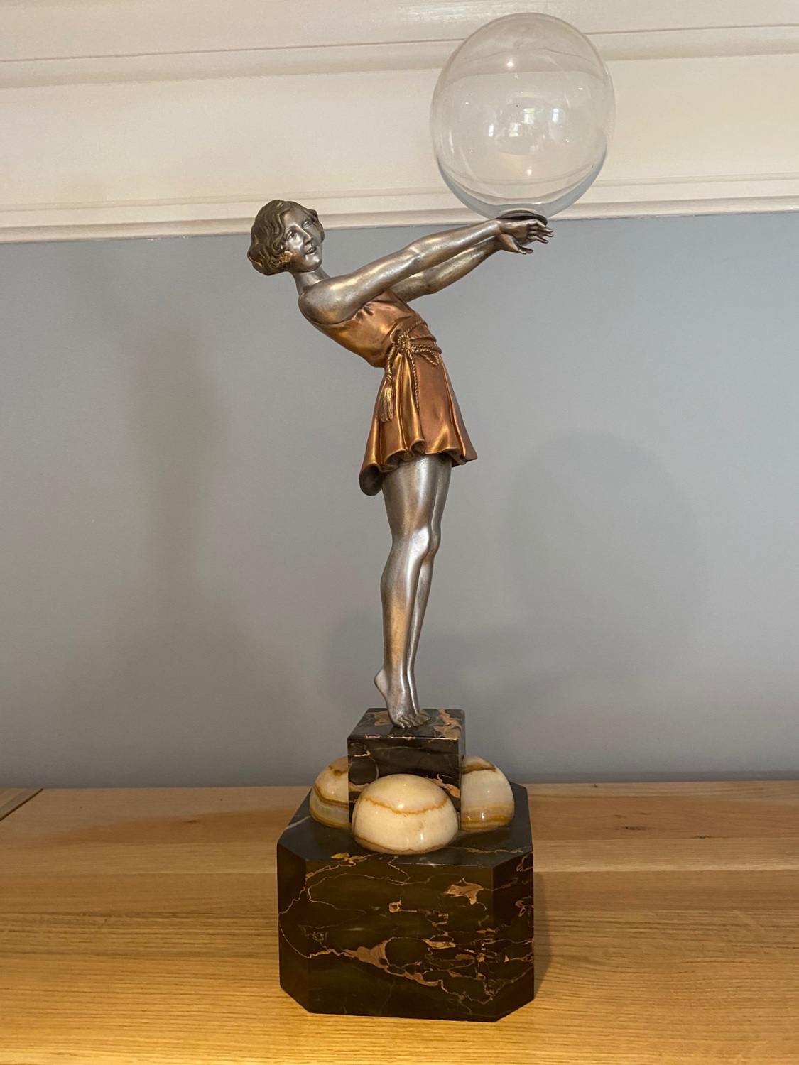 Art Deco Bronze Nude Figure for sale at artdecopages .co.uk. Original and period Art Deco bronze