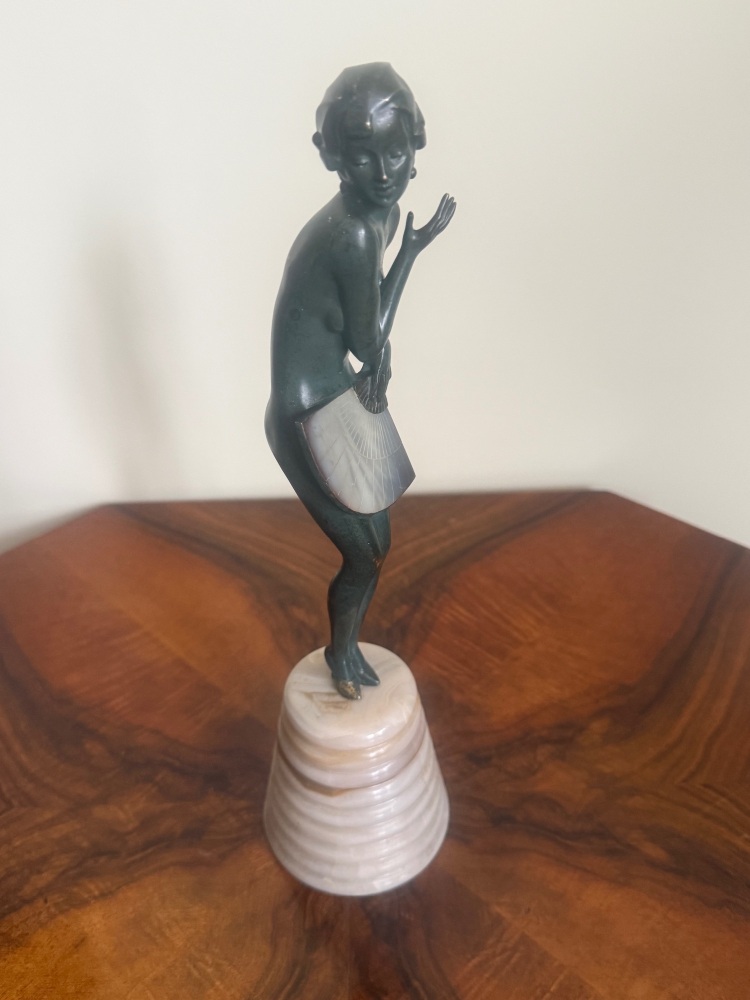 Art Deco Bronze by Lorenzl ,Fan Dancer