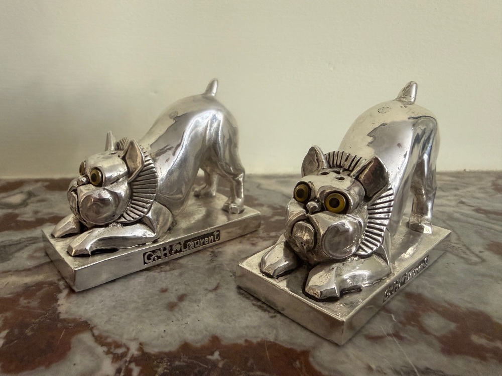 Art Deco Bulldog Condiment Set