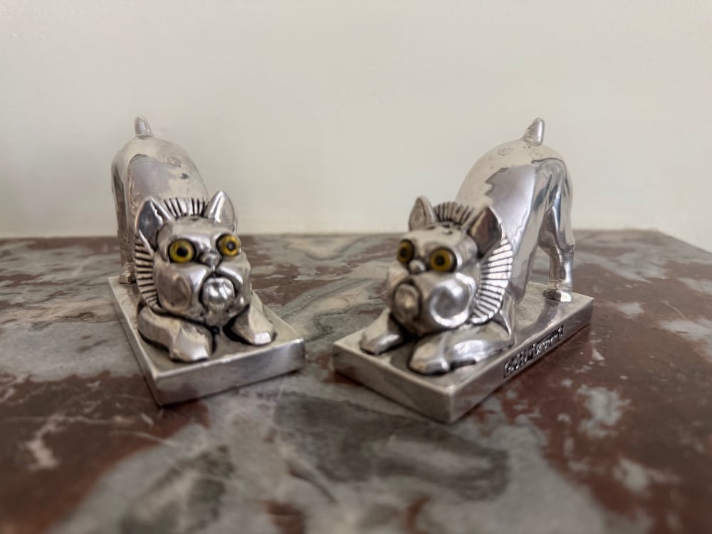 Art Deco Bulldog condiment Set