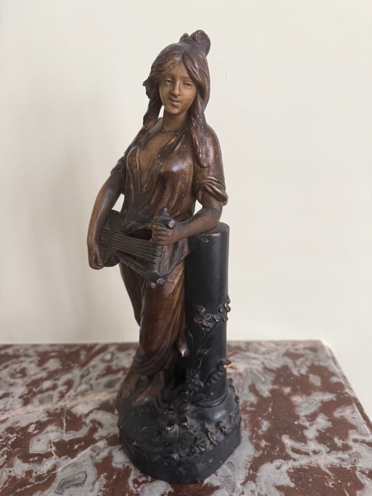 Art Nouveau Terracotta Maiden figurine.