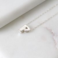 Sterling Silver Initial P Pendant Necklace | Letter P Necklace