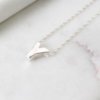 Sterling Silver Initial Y Pendant Necklace | Letter Y Necklace